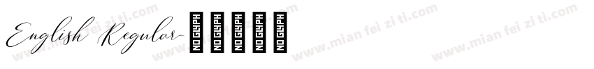 English Regular字体转换